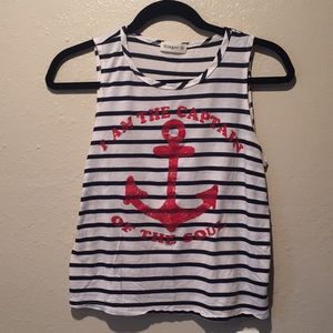 Stripped Ginger G tank top